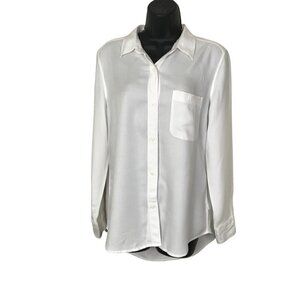 Aritzia Sunday Best White Button Down Blouse Size S